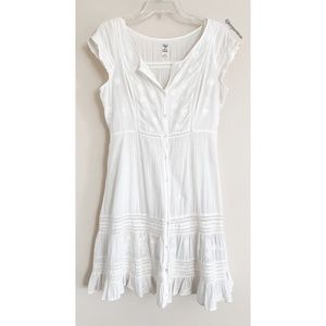 Free People 100% Cotton Embroidered Dress Sz 8